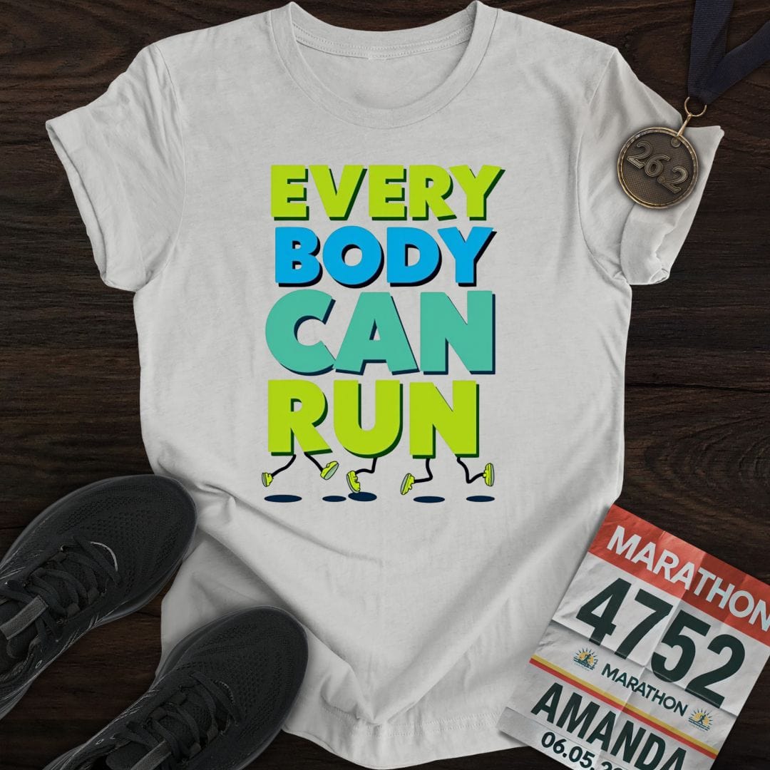 Printify T-Shirt Sport Grey / S Every Body Can Run T-shirt