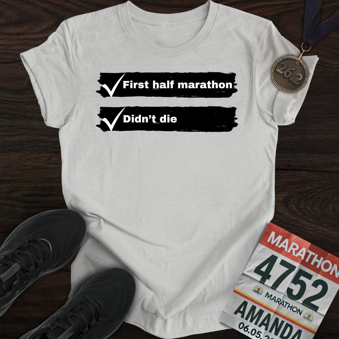 Printify T-Shirt Sport Grey / S First Half Marathon T-Shirt