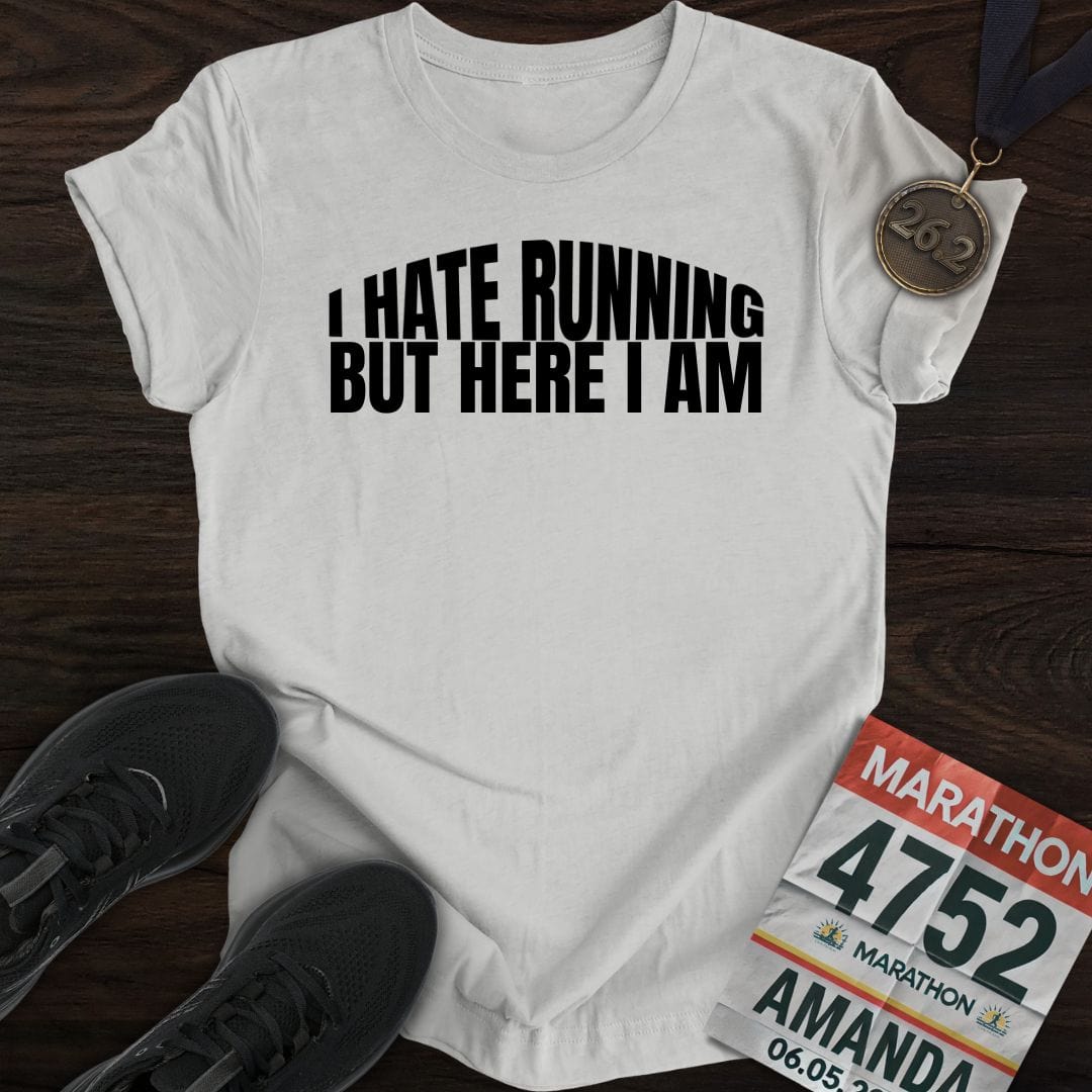 Printify T-Shirt Sport Grey / S I Hate Running -2- T-Shirt
