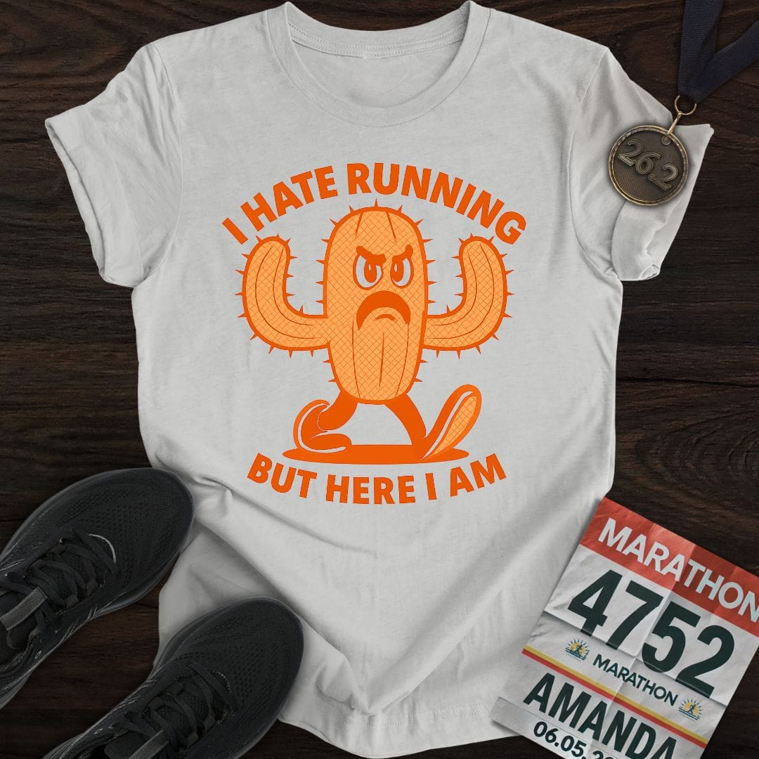 Printify T-Shirt Sport Grey / S I Hate Running -3- T-Shirt