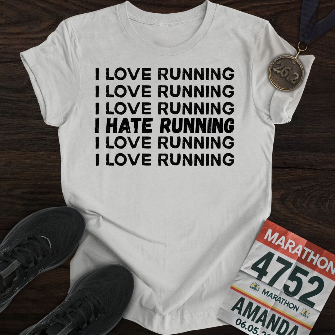 Printify T-Shirt Sport Grey / S I Love Running T-Shirt