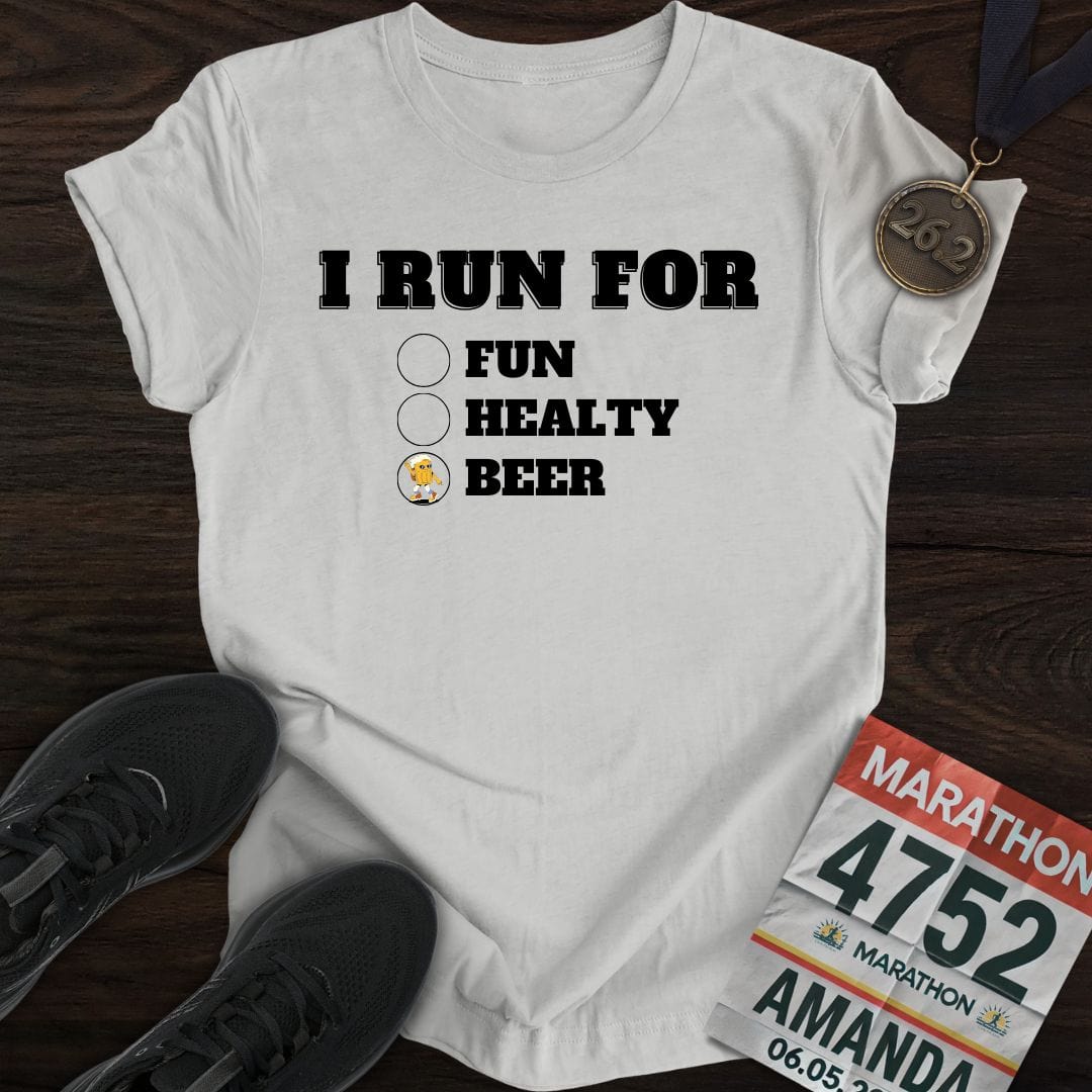 Printify T-Shirt Sport Grey / S I Run for Beer T-Shirt