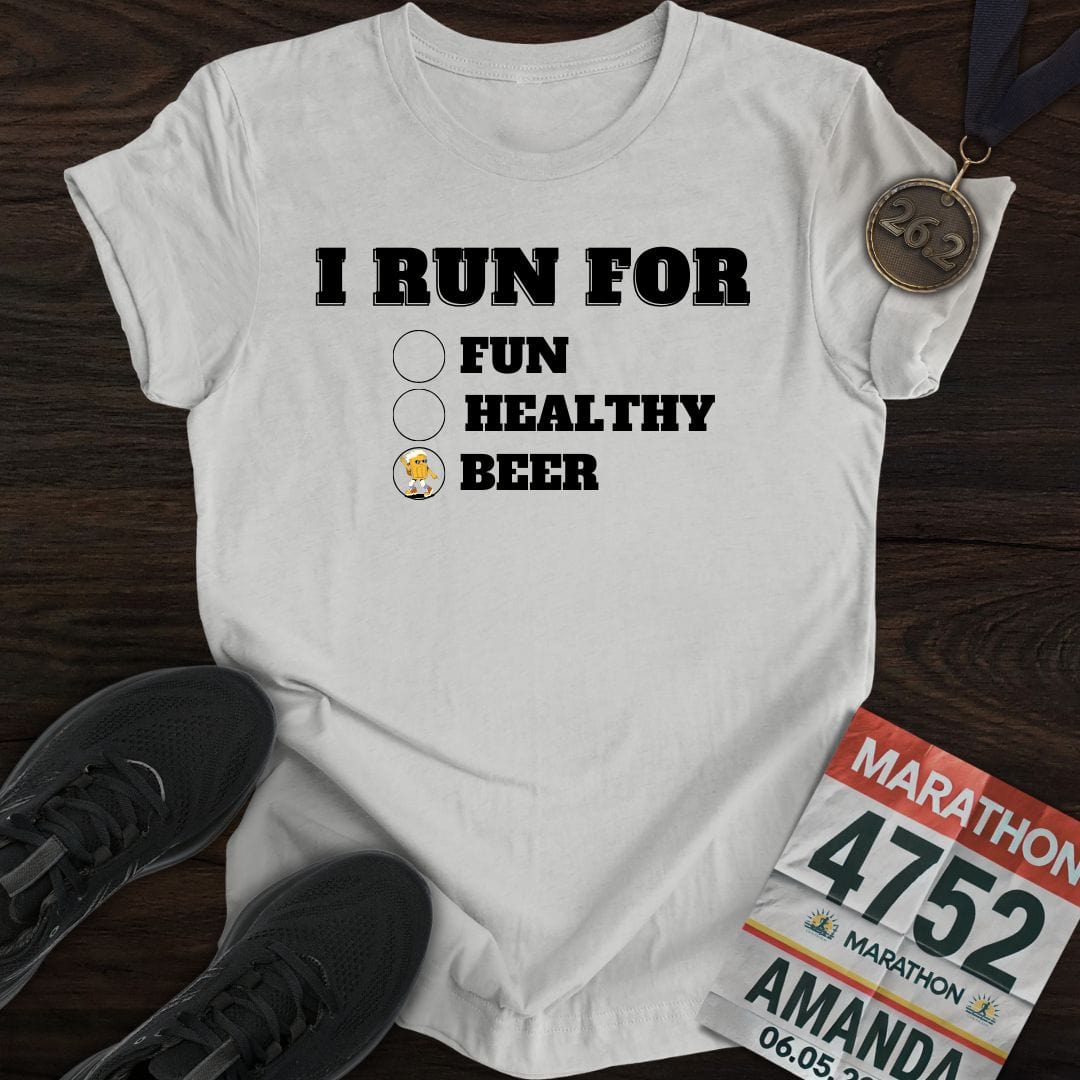 Printify T-Shirt Sport Grey / S I Run for Beer T-Shirt