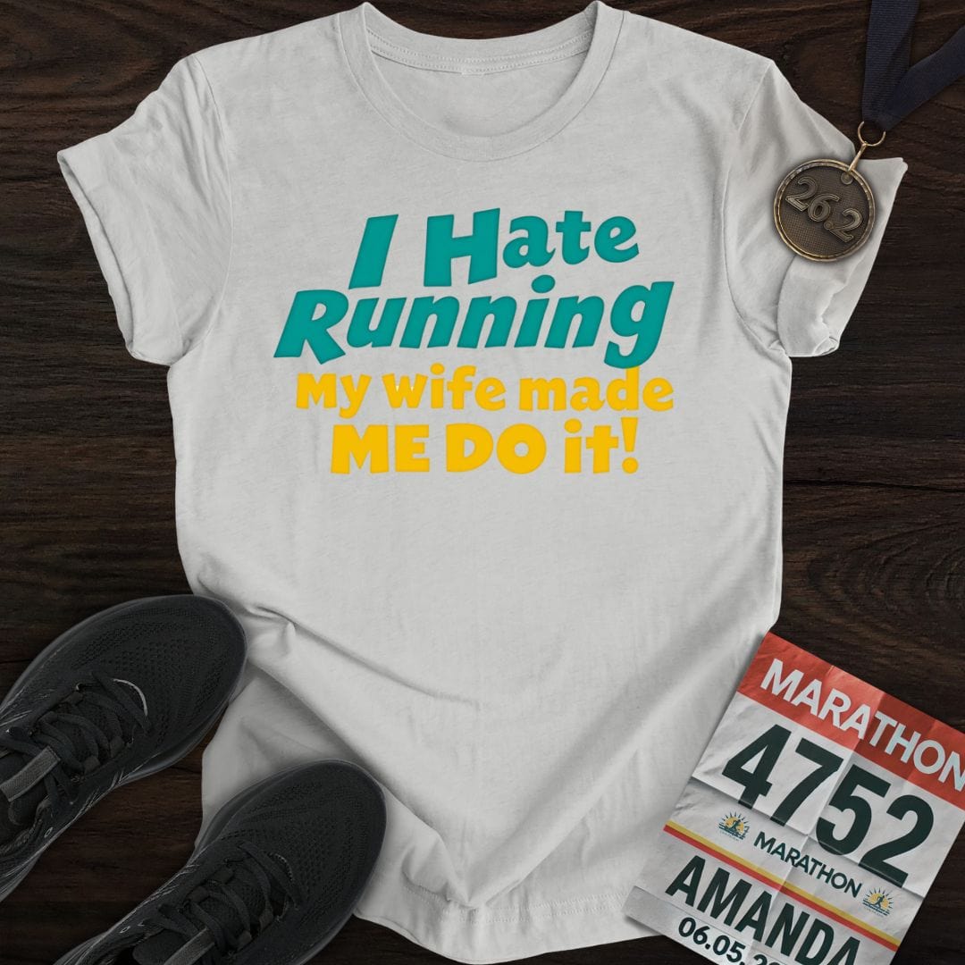 Printify T-Shirt Sport Grey / S I Run For My Wife T-shirt