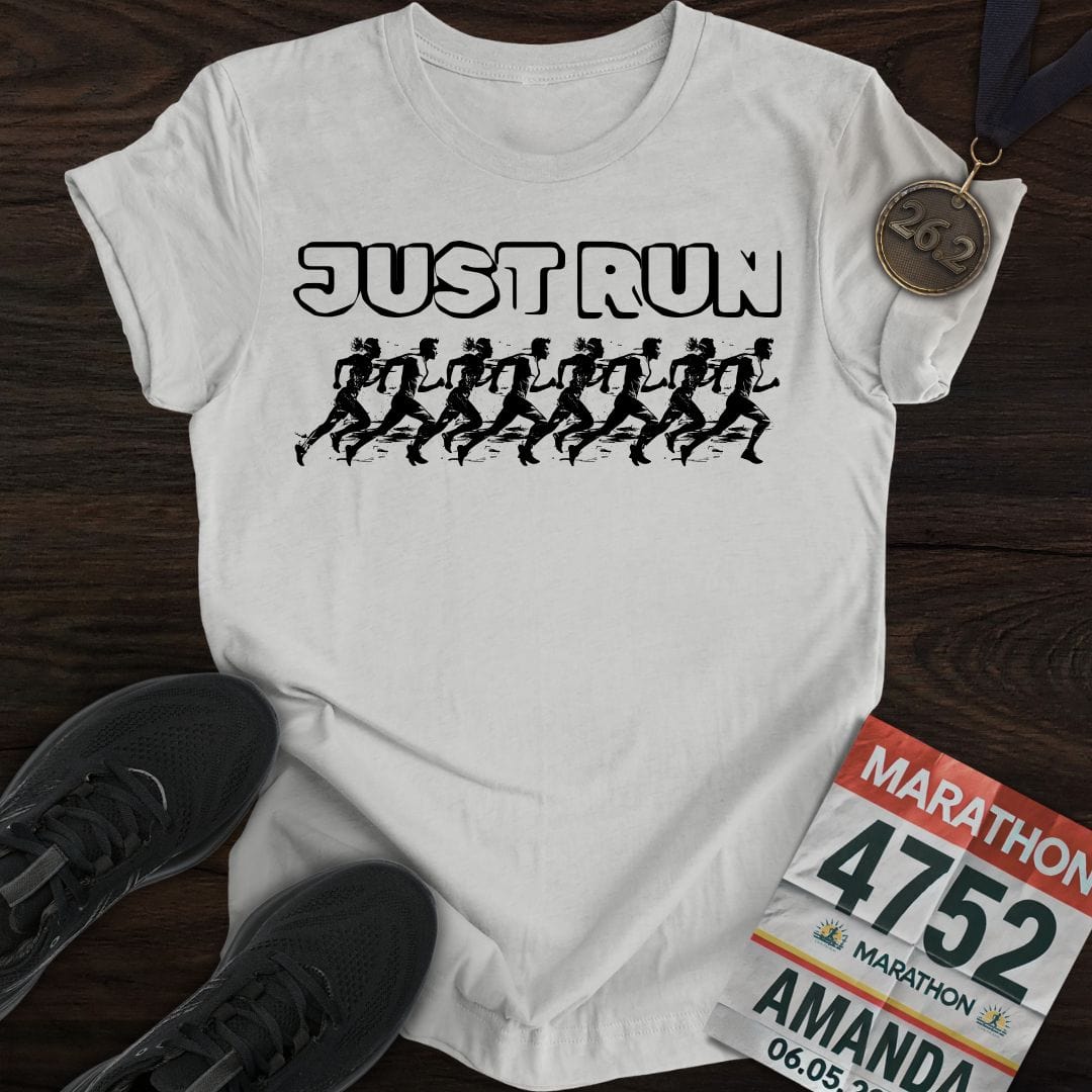 Printify T-Shirt Sport Grey / S Just Run And Run T-shirt