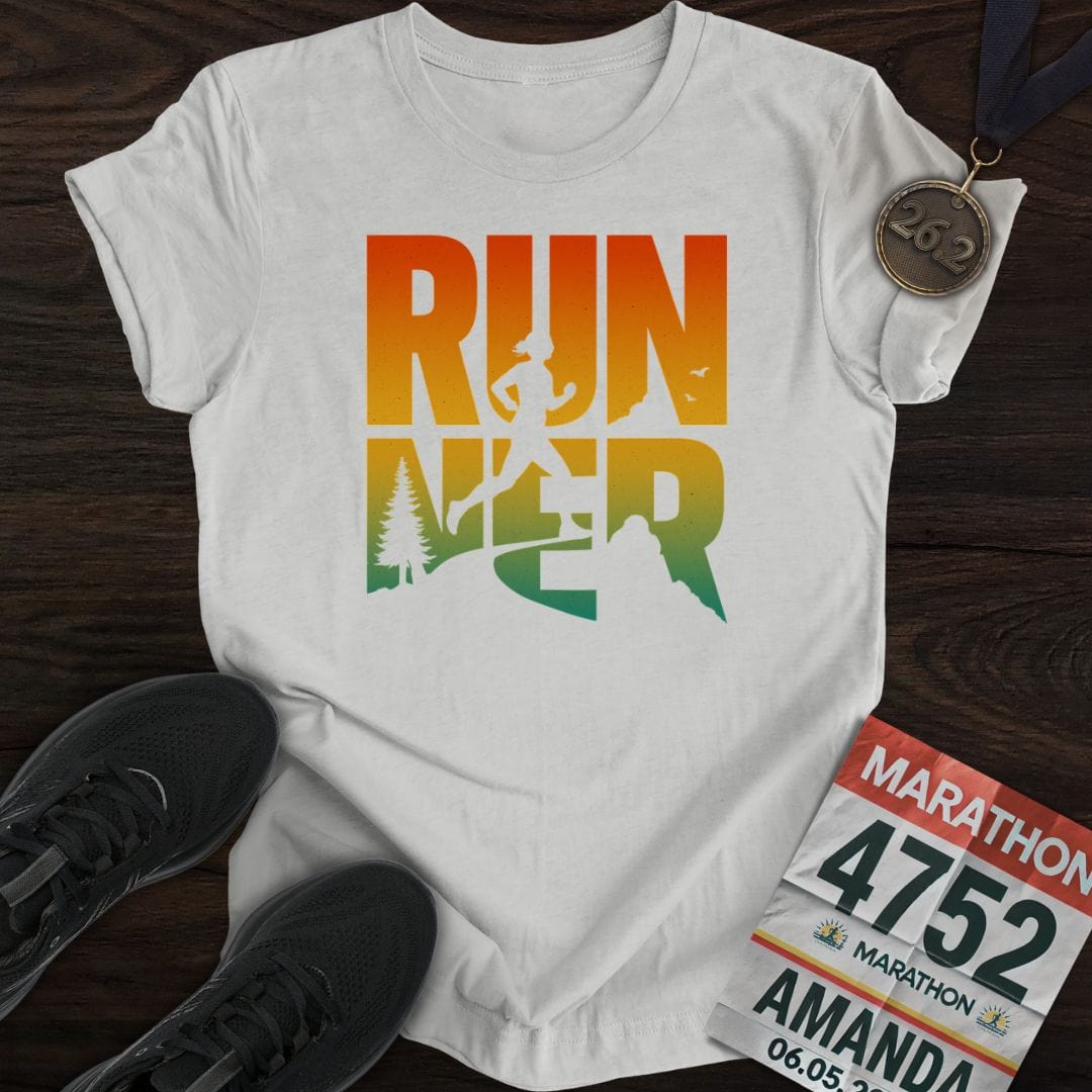 Printify T-Shirt Sport Grey / S Just Run And Run T-shirt