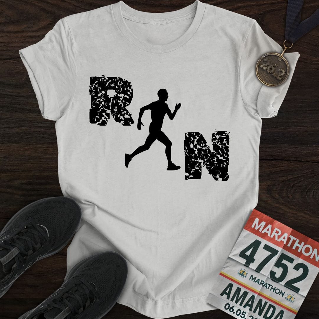 Printify T-Shirt Sport Grey / S Just Run, Man T-Shirt