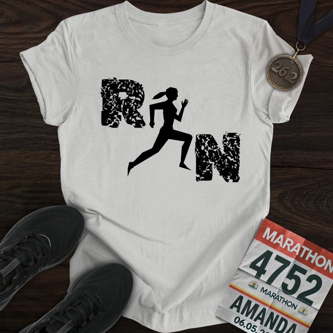 Printify T-Shirt Sport Grey / S Just Run T-Shirt