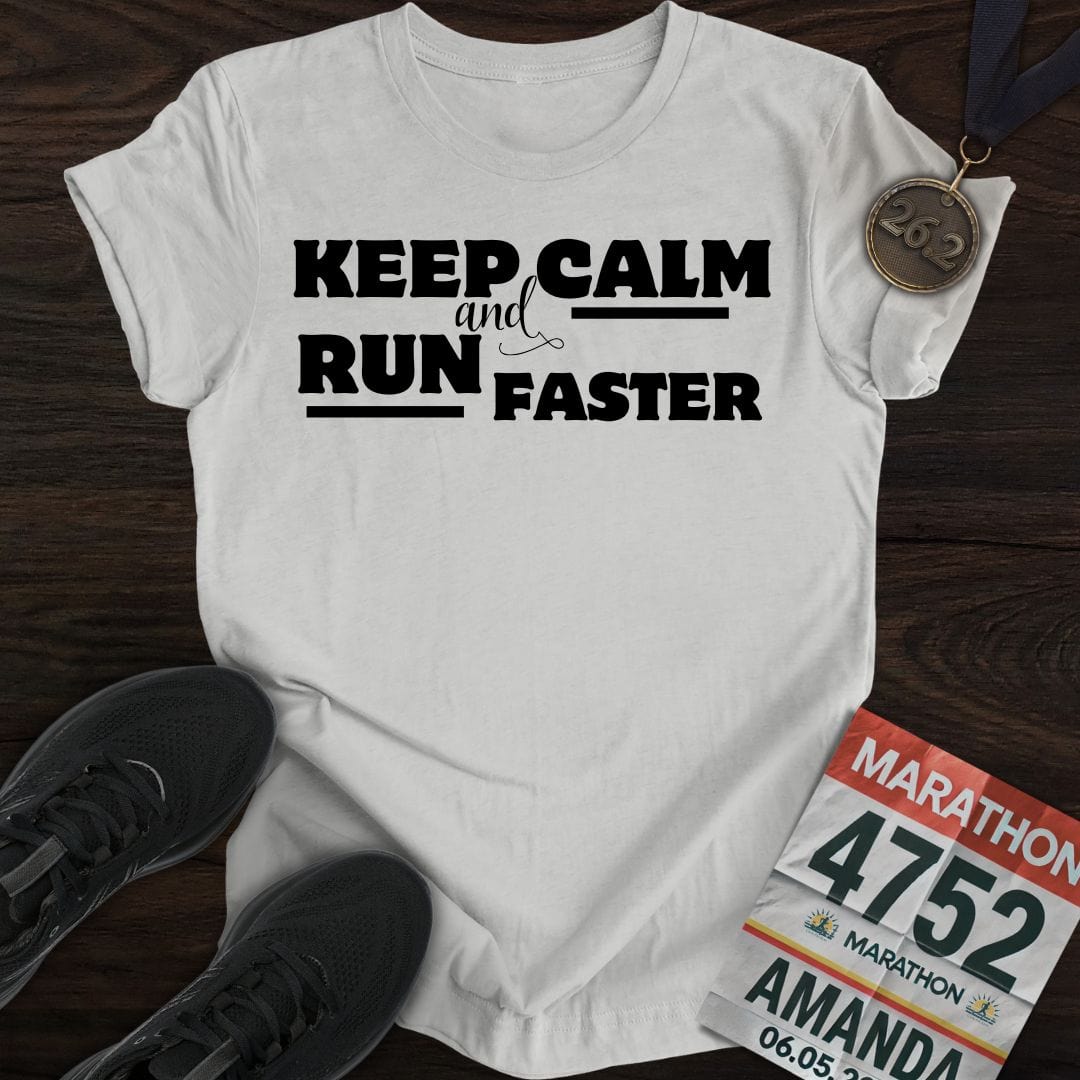 Printify T-Shirt Sport Grey / S Keep Calm & Run Faster T-shirt