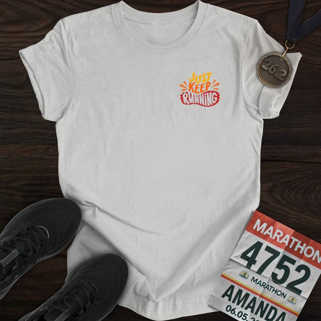 Printify T-Shirt Sport Grey / S Keep Running Shoes T-shirt