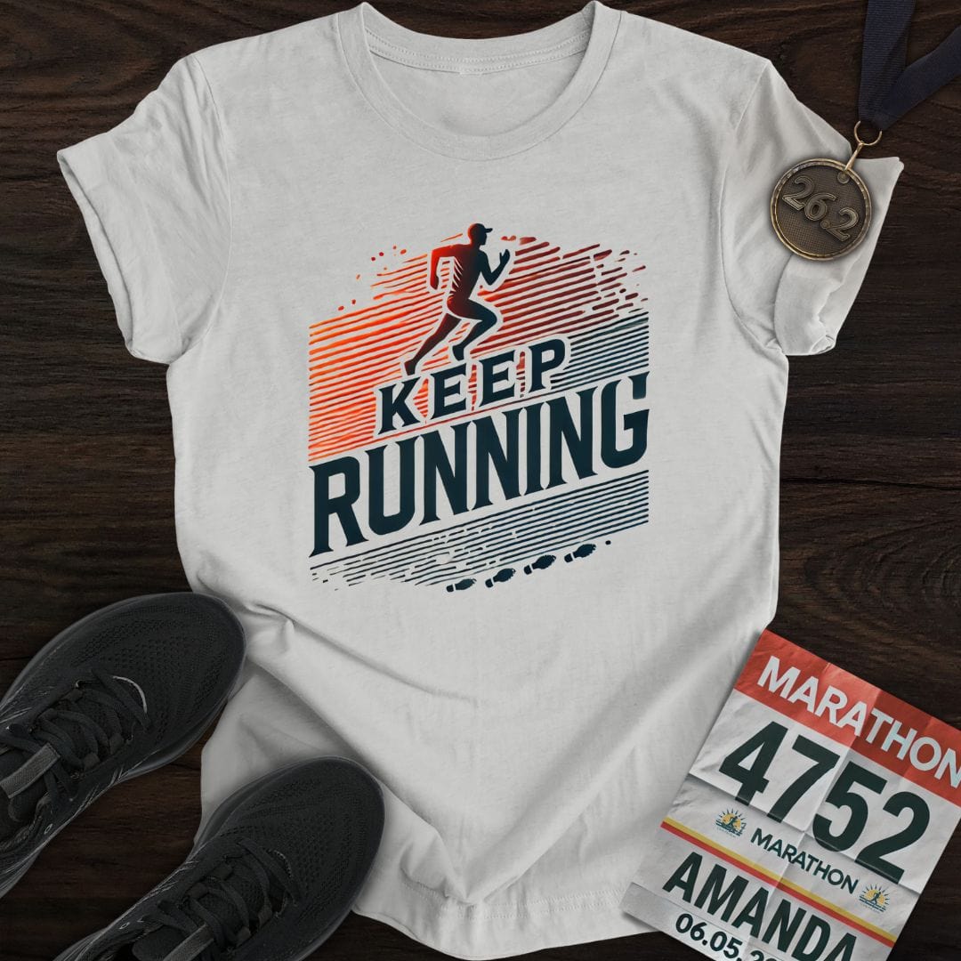 Printify T-Shirt Sport Grey / S Keep Running T-Shirt