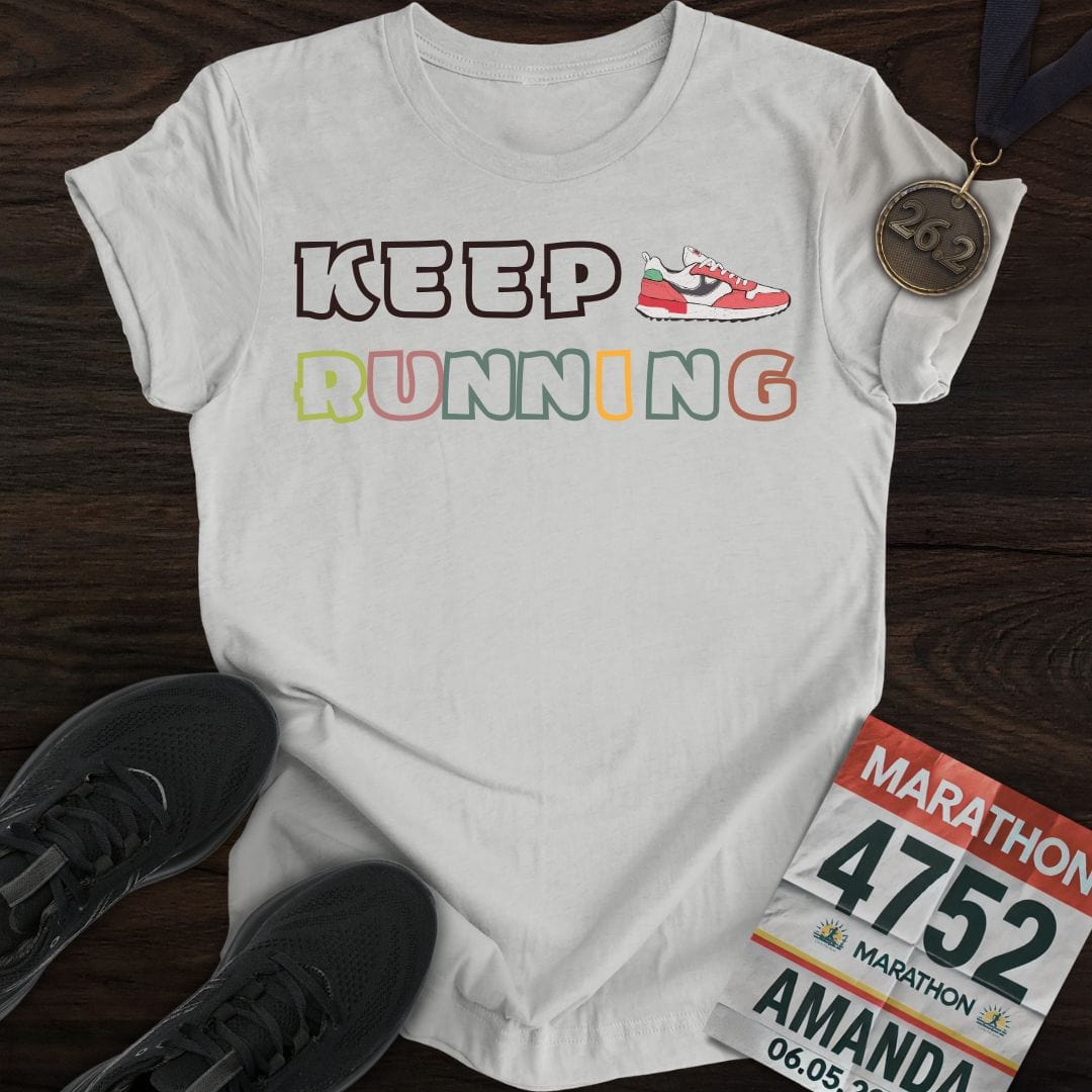 Printify T-Shirt Sport Grey / S Keep Running T-Shirt