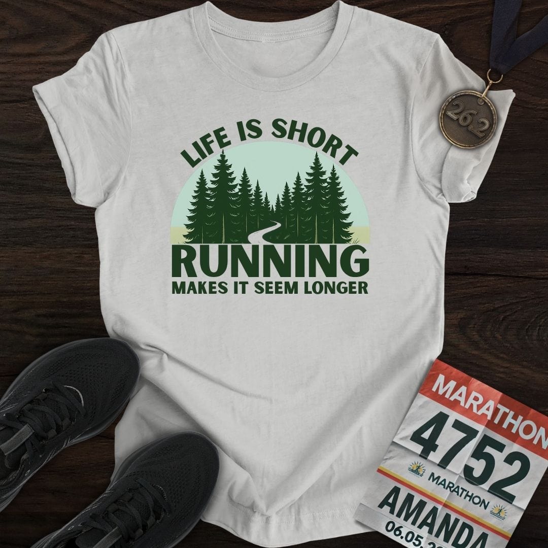 Printify T-Shirt Sport Grey / S Life Is Short Go Run T-Shirt