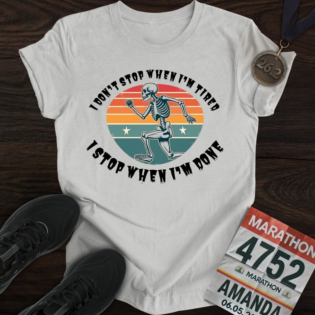 Printify T-Shirt Sport Grey / S No Quit Run T-shirt