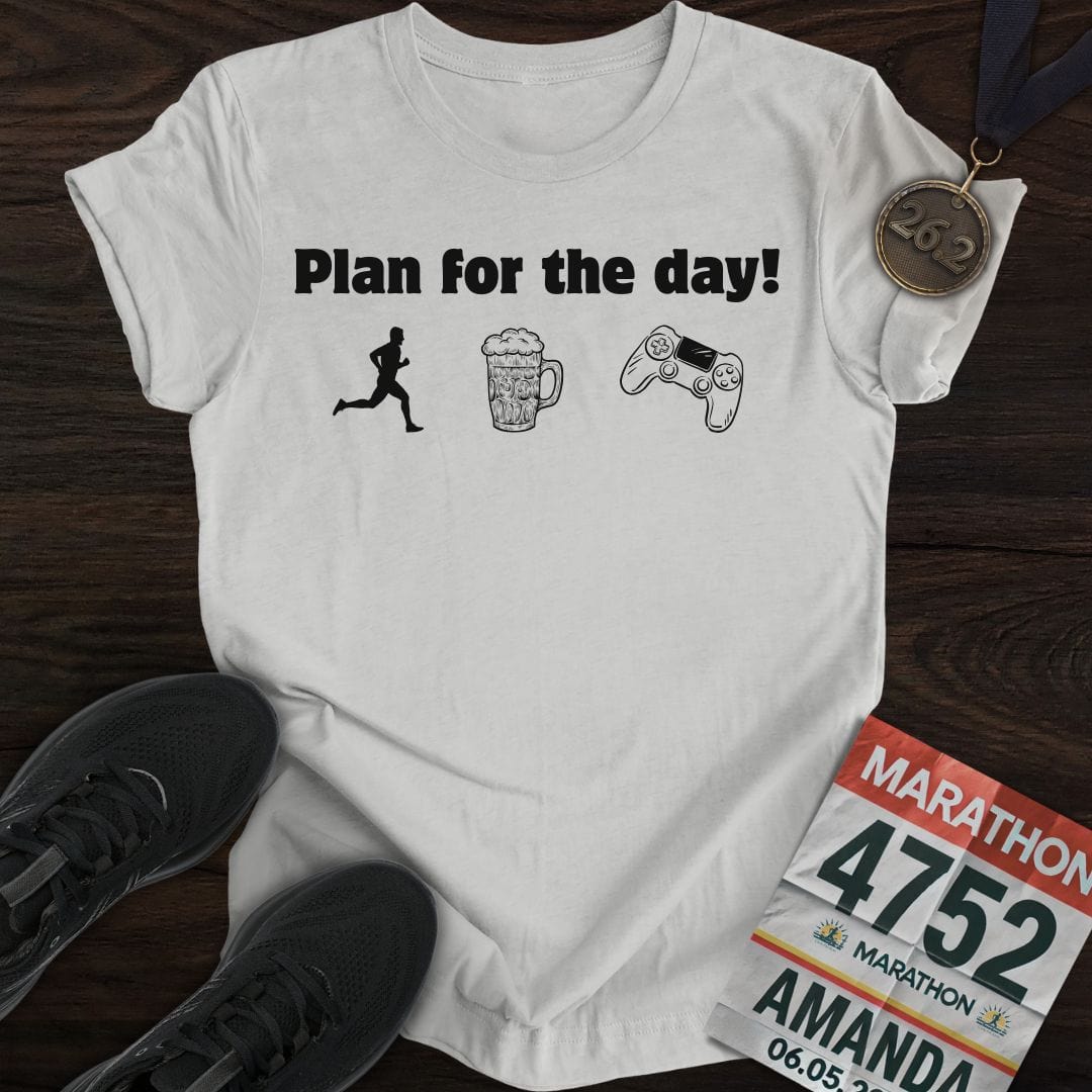 Printify T-Shirt Sport Grey / S Plan For the Day! T-Shirt