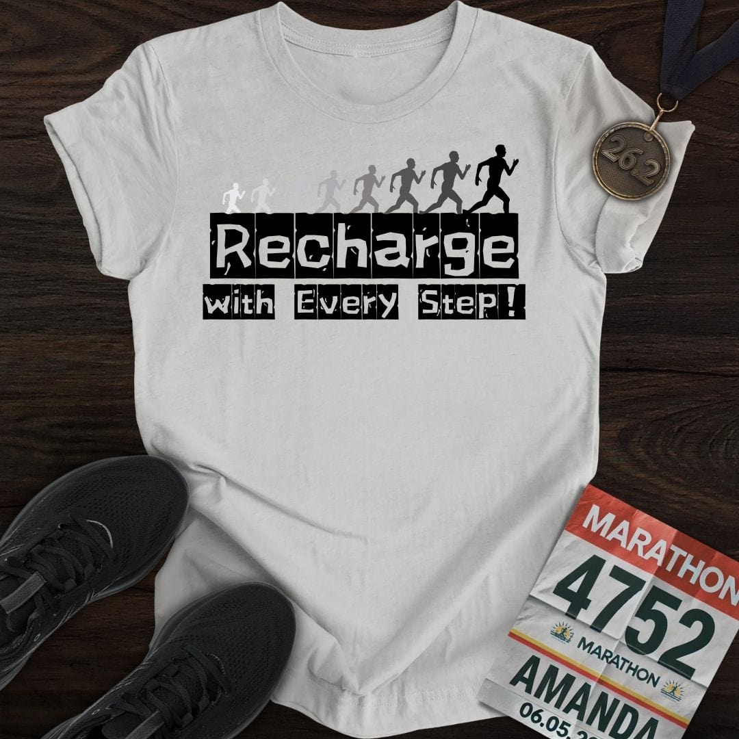 Printify T-Shirt Sport Grey / S Recharge with Every Step!