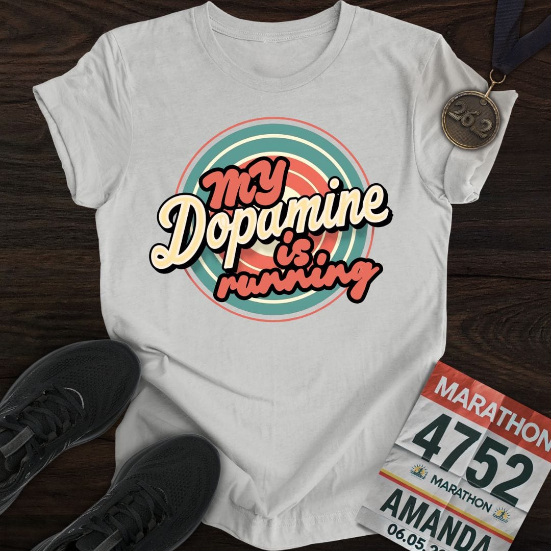 Printify T-Shirt Sport Grey / S Run For Dopamine -3- T-shirt