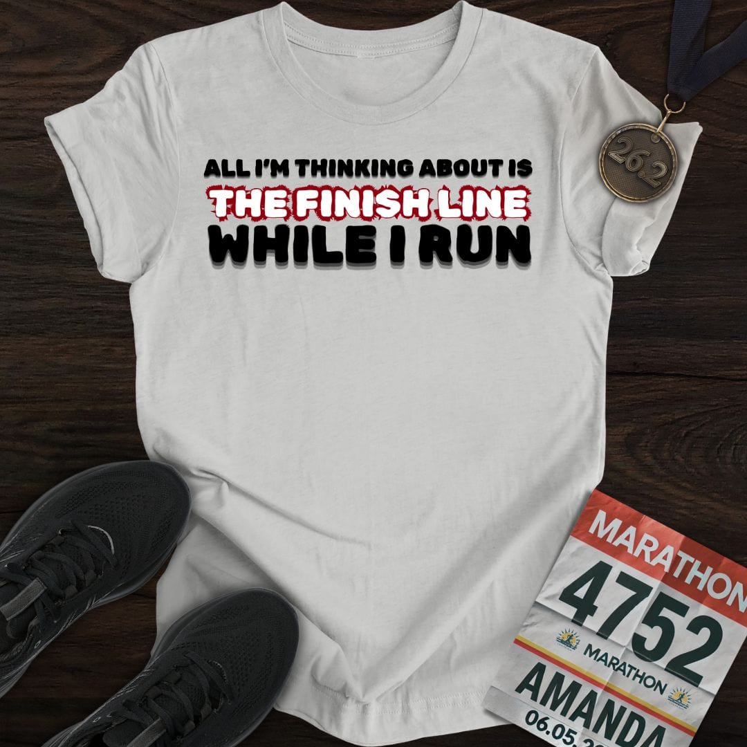 Printify T-Shirt Sport Grey / S Run For The Finish T-shirt