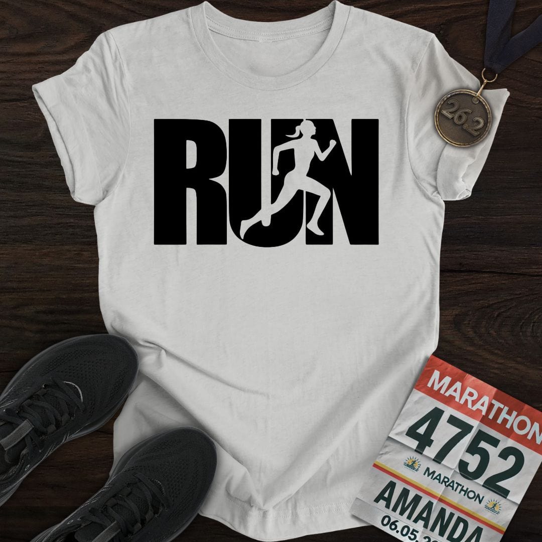 Printify T-Shirt Sport Grey / S Run Girl T-shirt