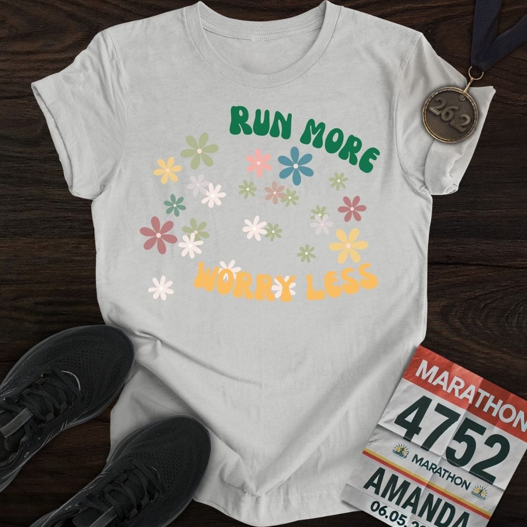 Printify T-Shirt Sport Grey / S Run More Worry Less T-Shirt