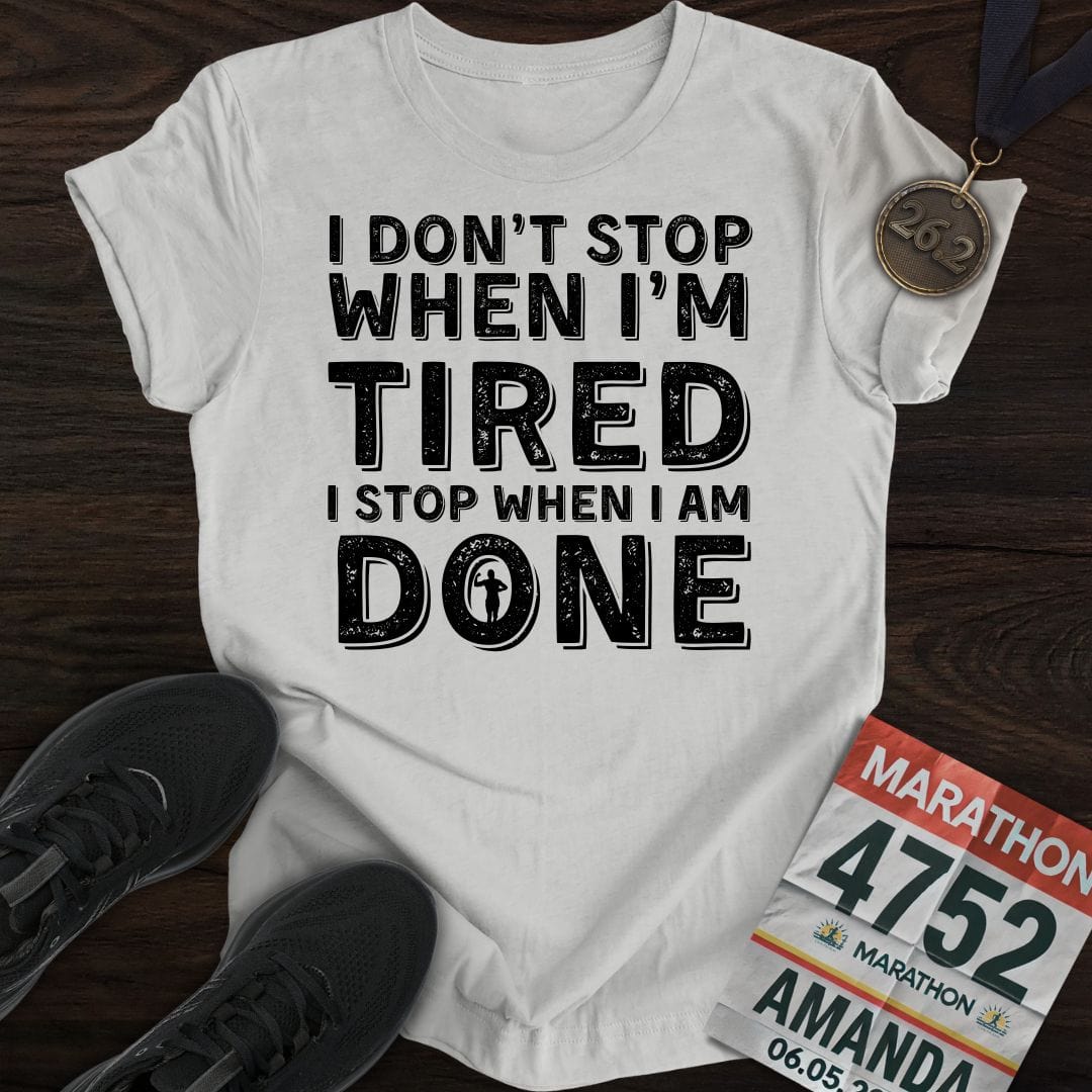 Printify T-Shirt Sport Grey / S Run ‘Til It’s Done T-shirt