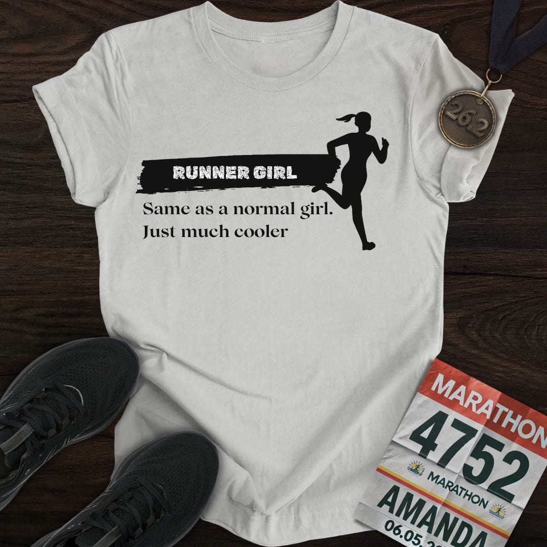 Printify T-Shirt Sport Grey / S Runner Girl T-Shirt