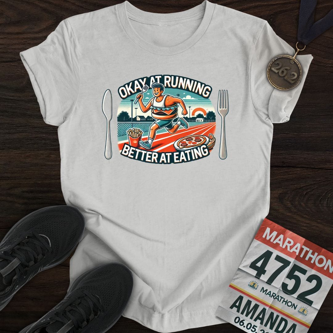 Printify T-Shirt Sport Grey / S Running or Eating T-Shirt