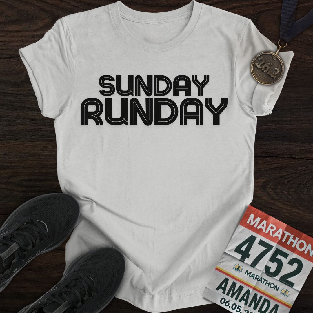 Printify T-Shirt Sport Grey / S Sunday Run day T-Shirt