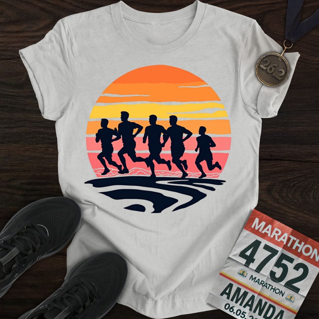 Printify T-Shirt Sport Grey / S Sunset Strides T-shirt