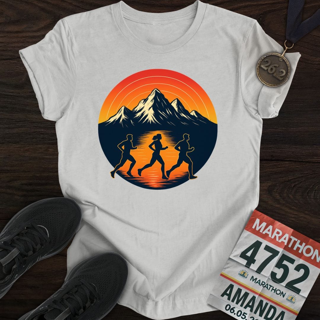 Printify T-Shirt Sport Grey / S Sunset Strides T-Shirt