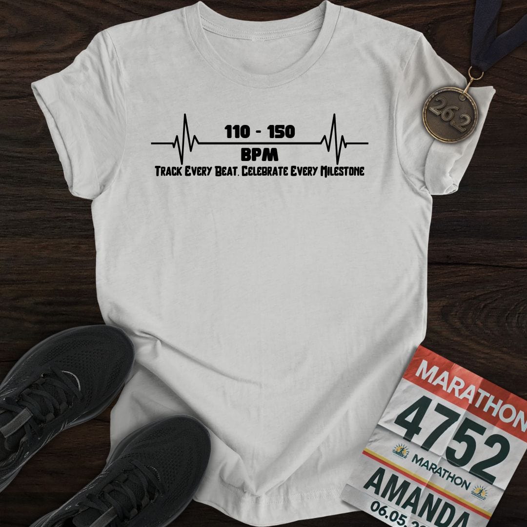 Printify T-Shirt Sport Grey / S Track Every Beat. Celebrate Every Milestone T-shirt