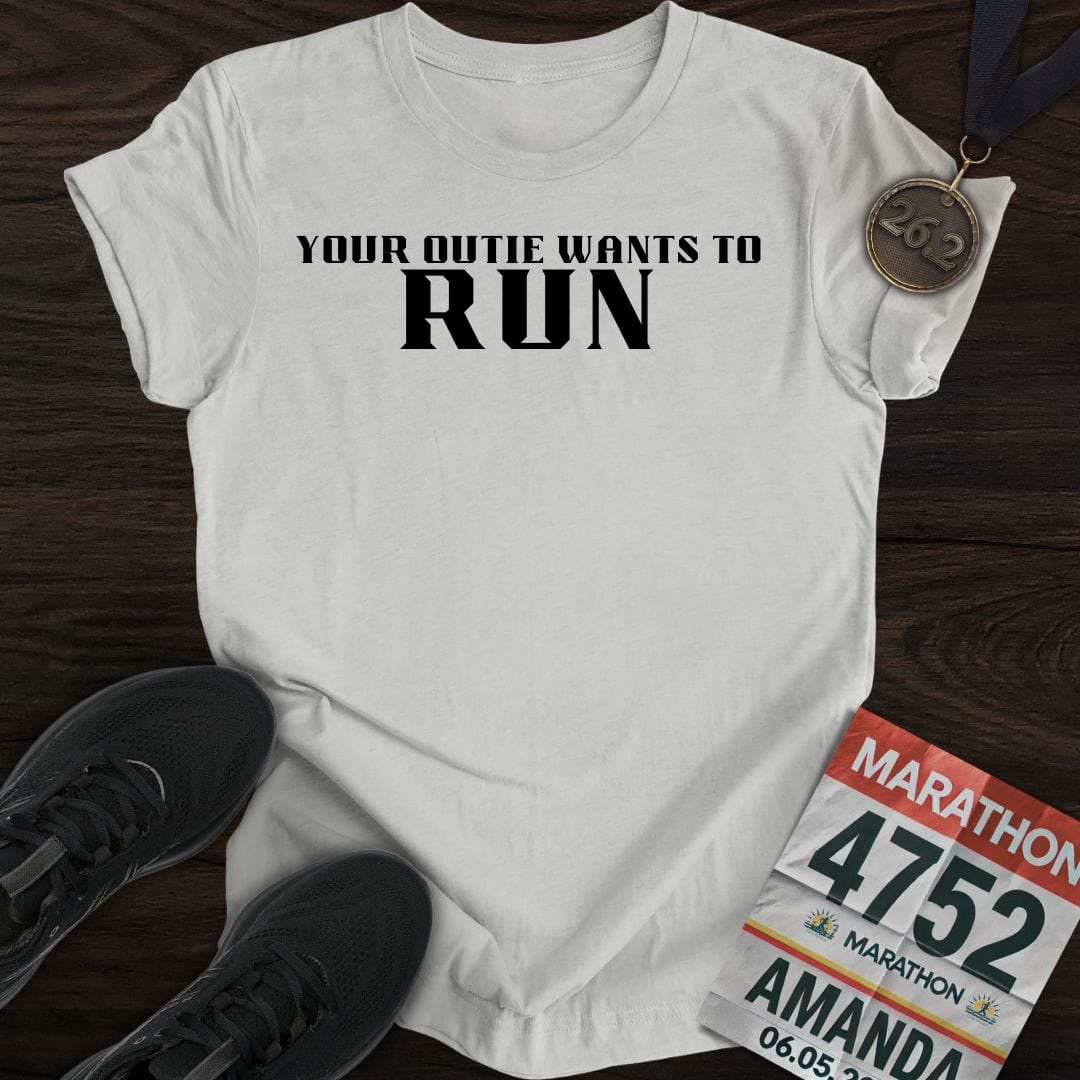 Printify T-Shirt Sport Grey / S Your Outie Wants to Run T-shirt