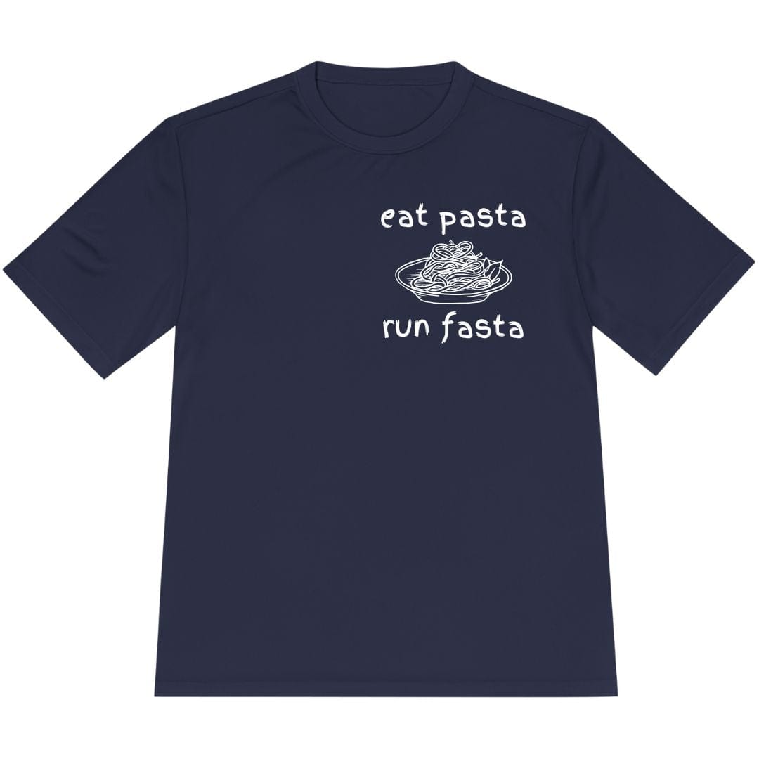 Printify T-Shirt True Navy / XS Eat Pasta and Run Fasta T-Shirt / Pro