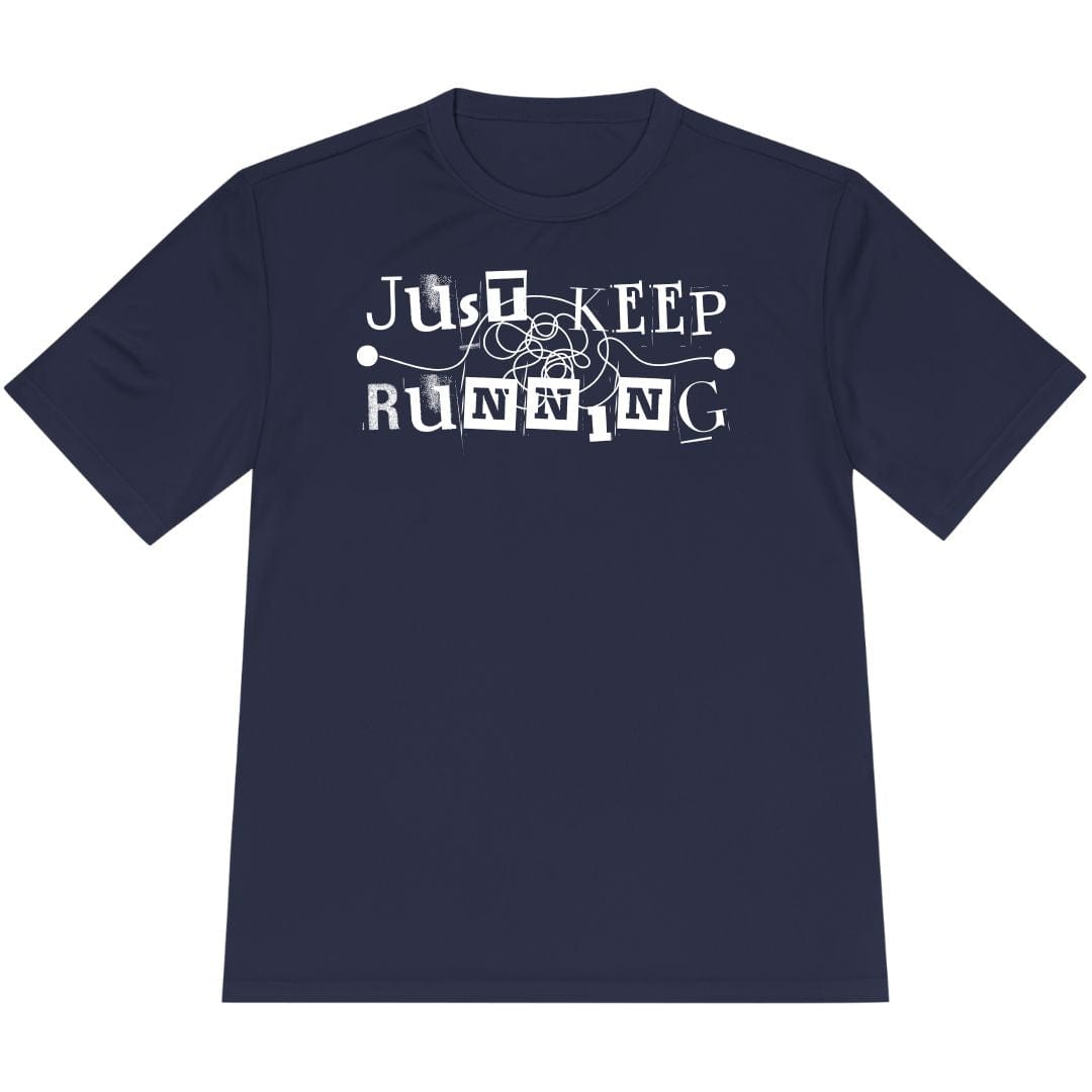 Printify T-Shirt True Navy / XS Just Keep Running T-Shirt / Pro