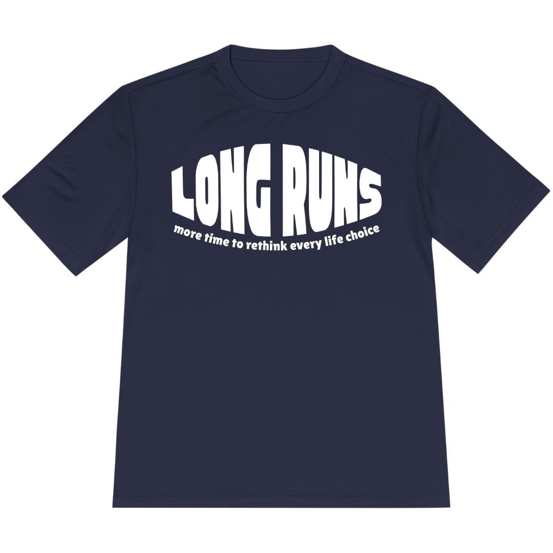 Printify T-Shirt True Navy / XS Long Runs T-Shirt / Pro
