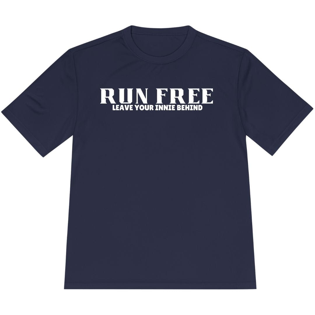 Printify T-Shirt True Navy / XS Run Free – Leave Your Innie Behind T-Shirt / Pro
