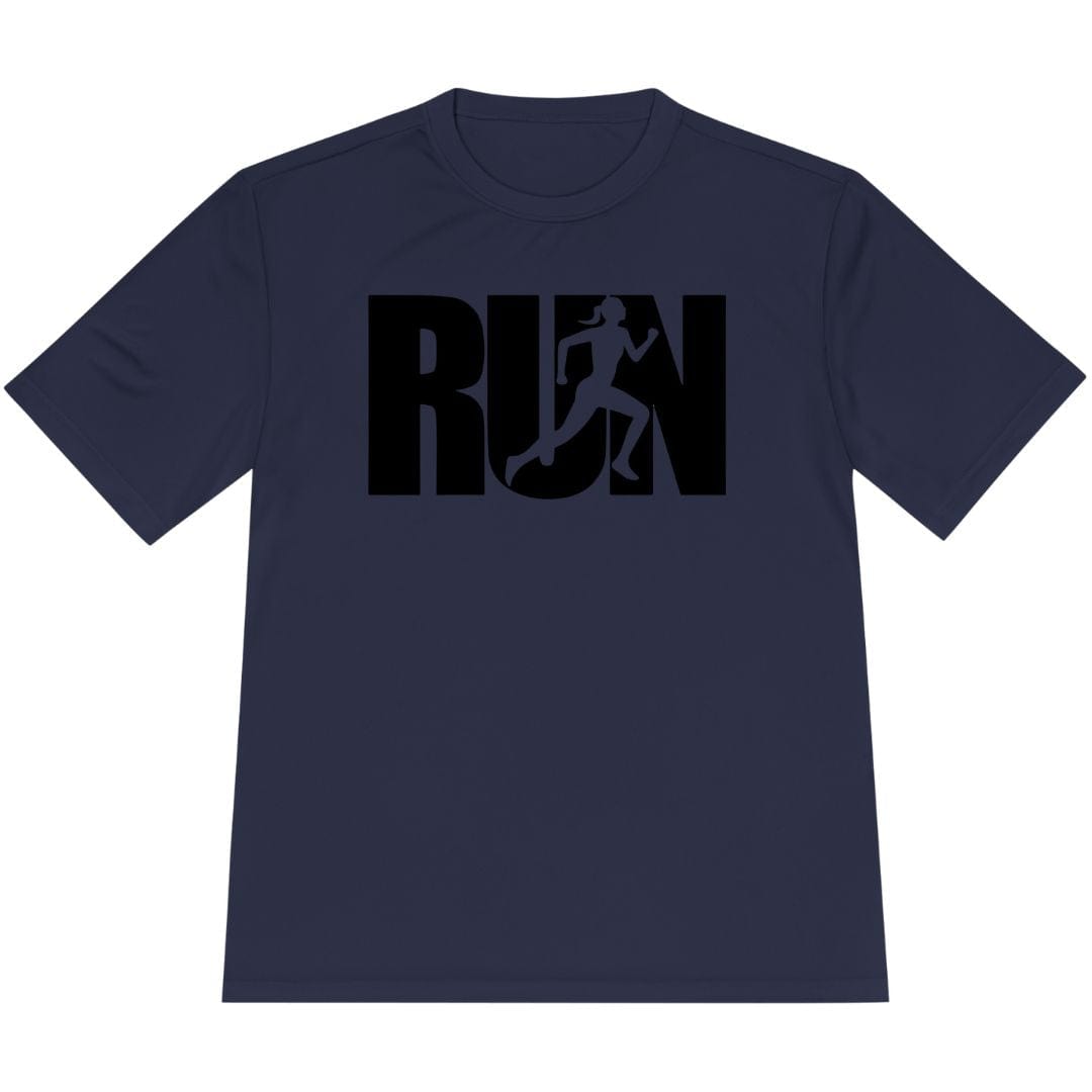 Printify T-Shirt True Navy / XS Run Girl T-Shirt / Pro