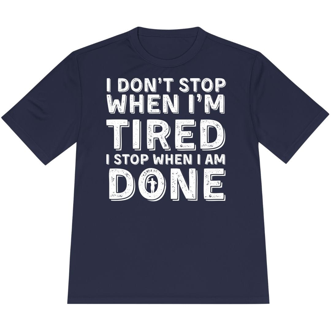 Printify T-Shirt True Navy / XS Run ‘Til It’s Done T-Shirt / Pro