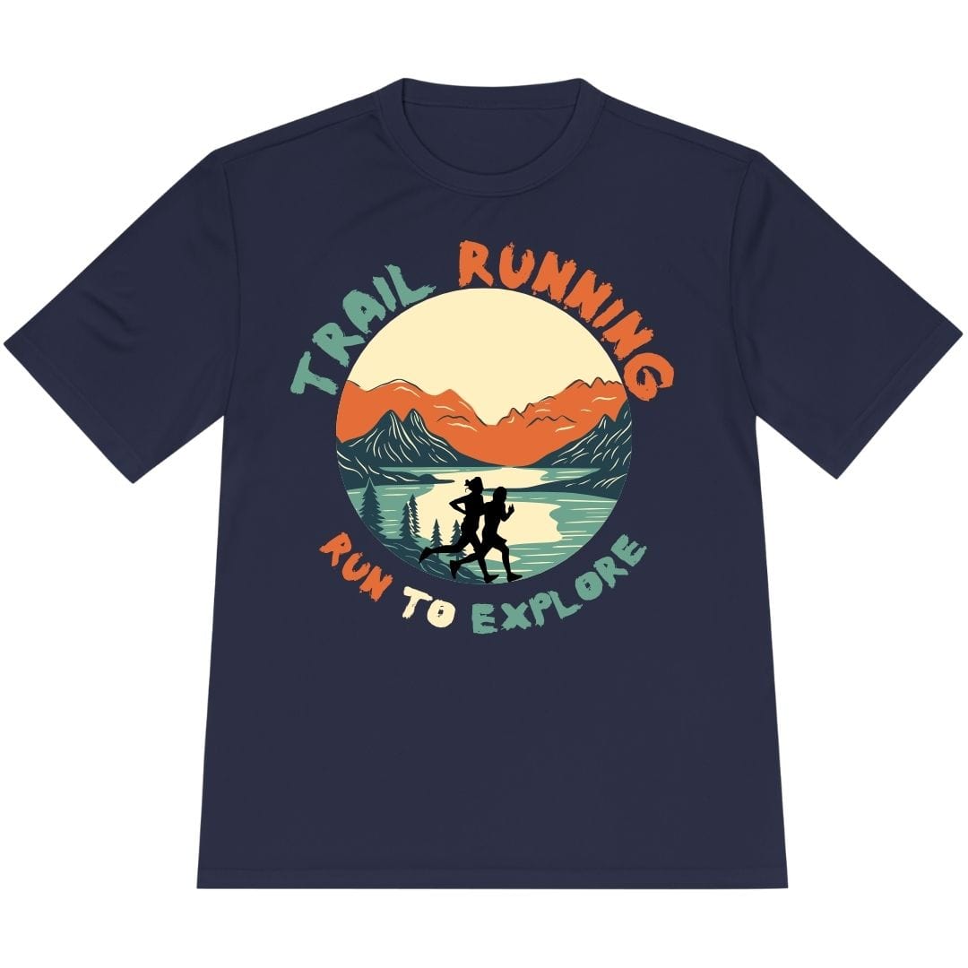 Printify T-Shirt True Navy / XS Run To Explore T-Shirt / Pro