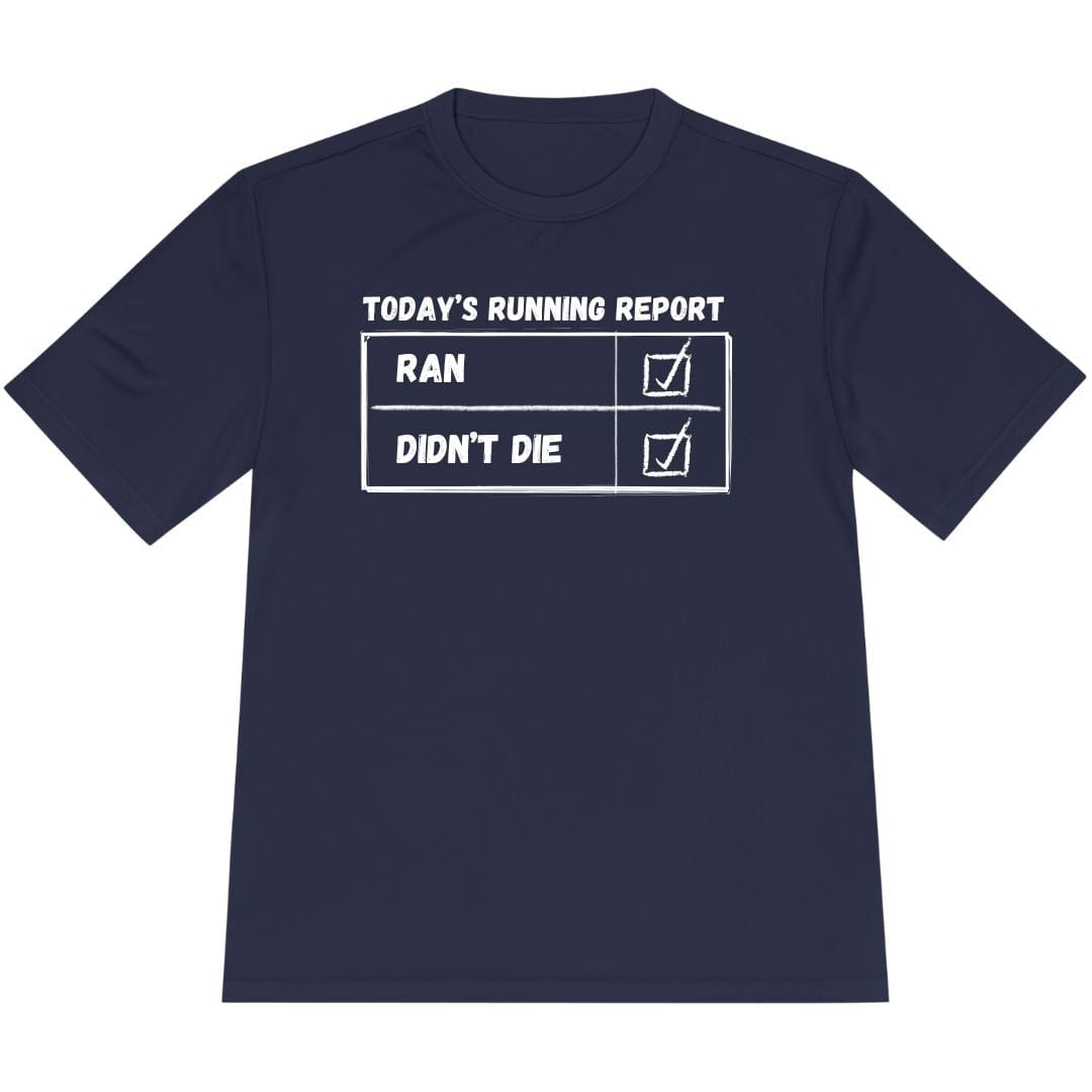 Printify T-Shirt True Navy / XS Today's Running Report T-Shirt / Pro