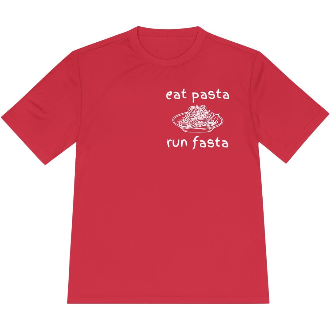 Printify T-Shirt True Red / XS Eat Pasta and Run Fasta T-Shirt / Pro