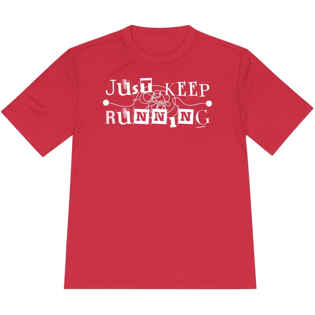 Printify T-Shirt True Red / XS Just Keep Running T-Shirt / Pro