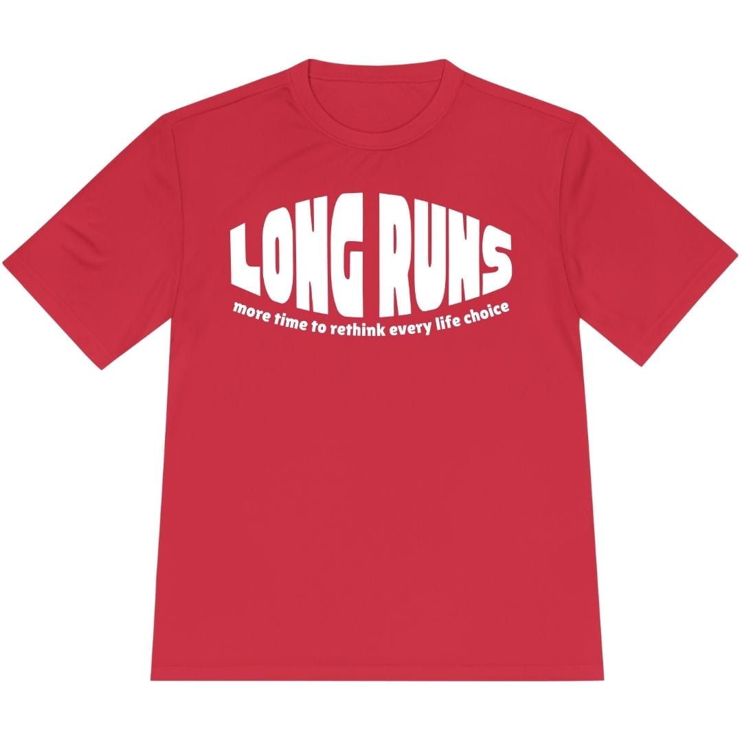 Printify T-Shirt True Red / XS Long Runs T-Shirt / Pro