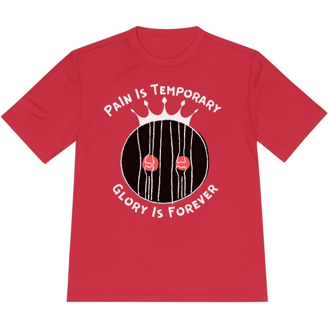 Printify T-Shirt True Red / XS Pain Is Temporary Glory Is Forever T-Shirt / Pro