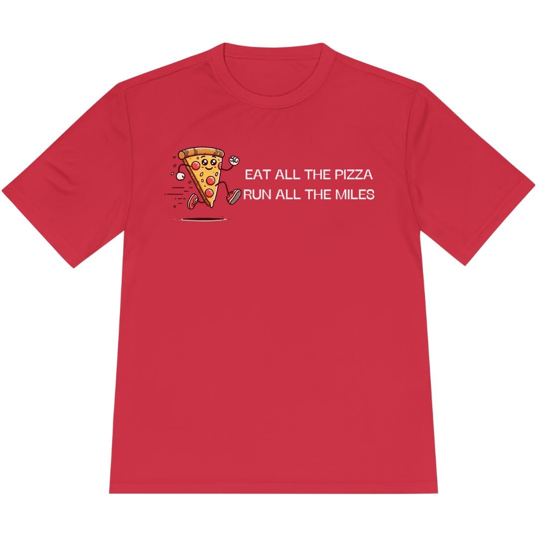 Printify T-Shirt True Red / XS Run All The Miles T-Shirt / Pro