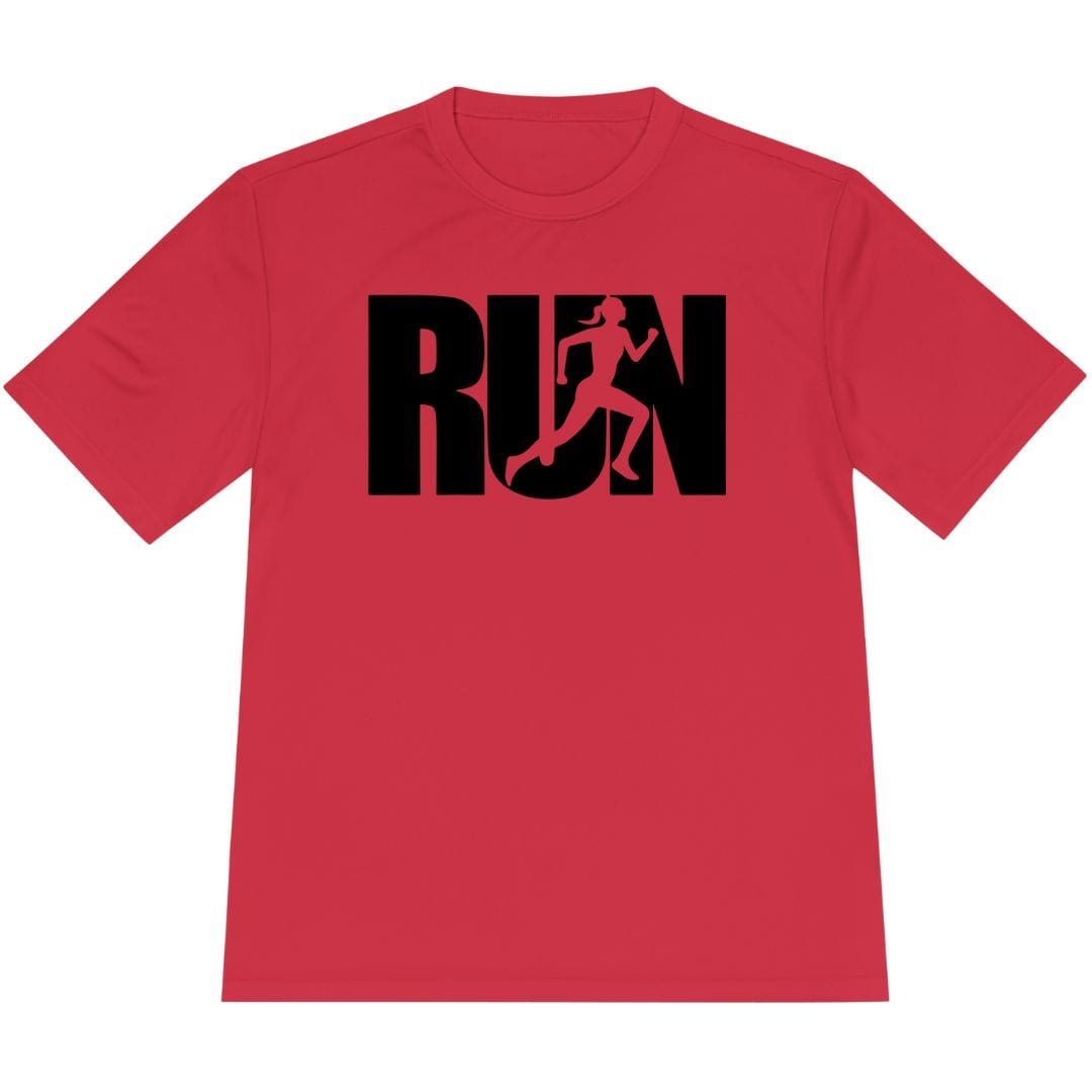 Printify T-Shirt True Red / XS Run Girl T-Shirt / Pro