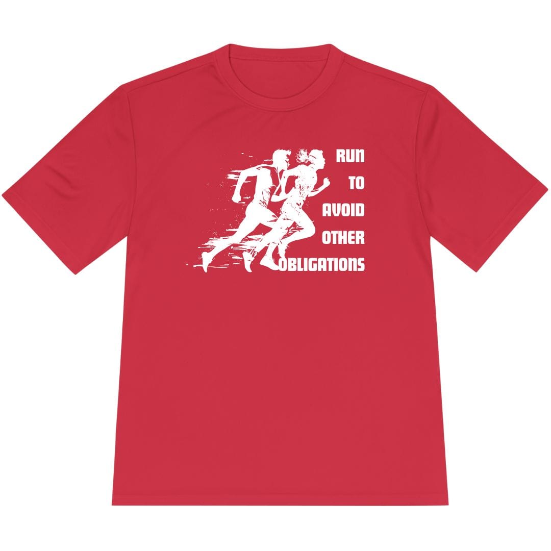 Printify T-Shirt True Red / XS Run To Avoid Other Obligations T-Shirt / Pro