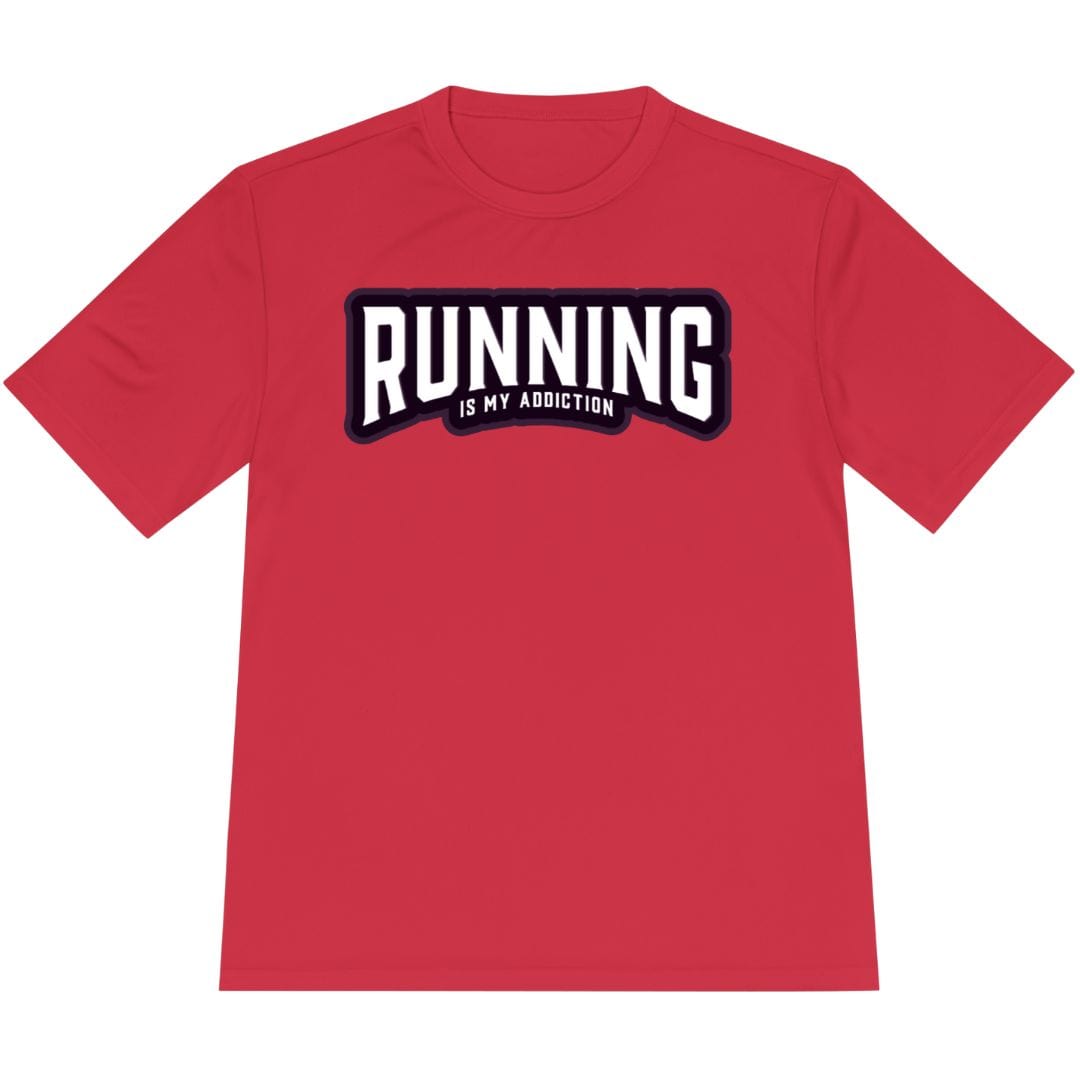Printify T-Shirt True Red / XS Running is my addiction -2- T-Shirt / Pro