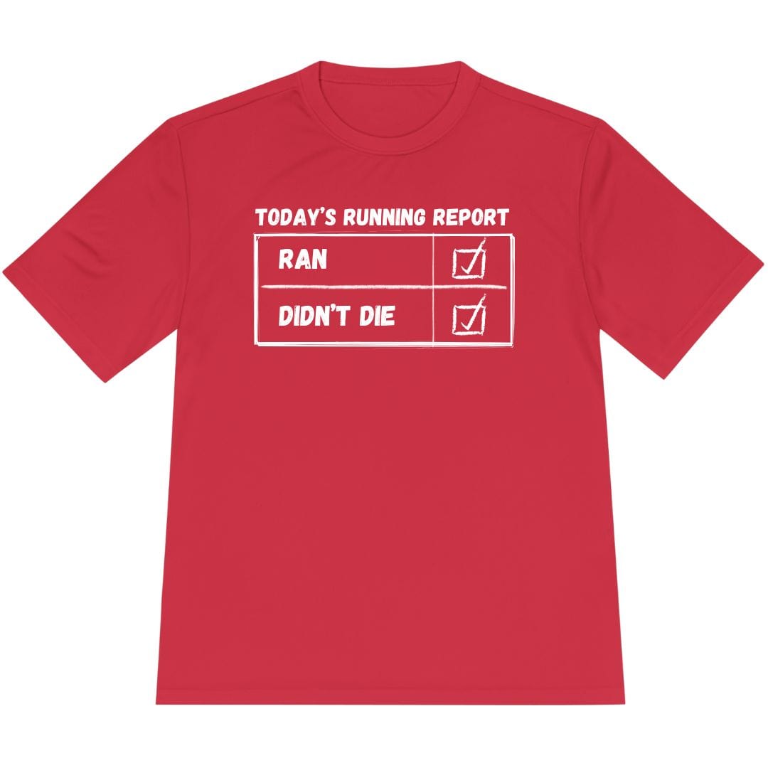 Printify T-Shirt True Red / XS Today's Running Report T-Shirt / Pro