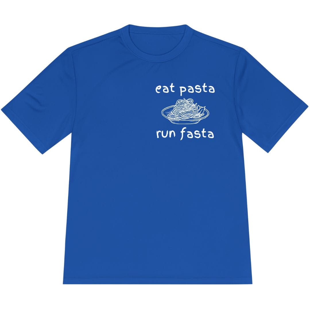 Printify T-Shirt True Royal / XS Eat Pasta and Run Fasta T-Shirt / Pro